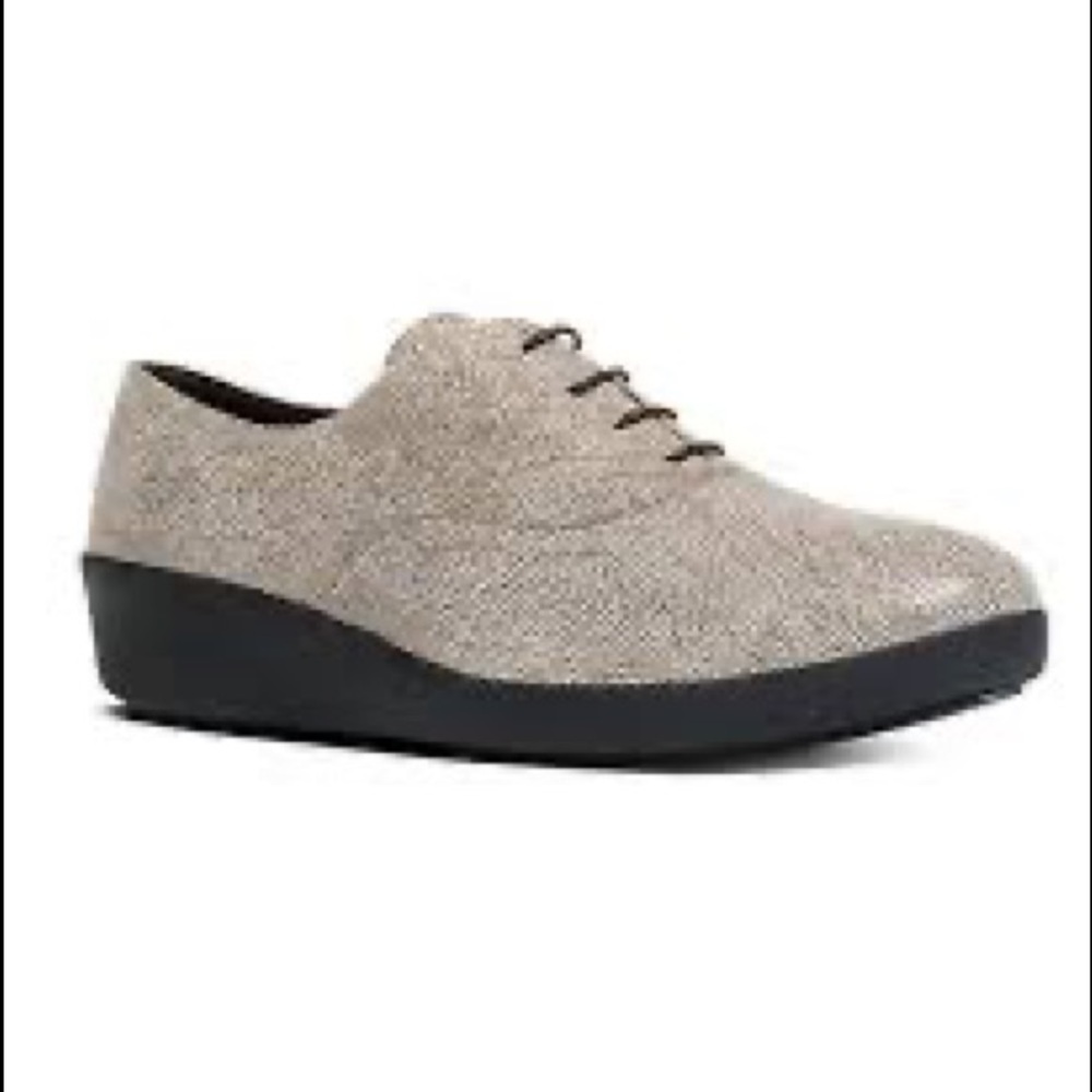 FitFlop  | Stone Pebble F-Pop Leather Oxford
